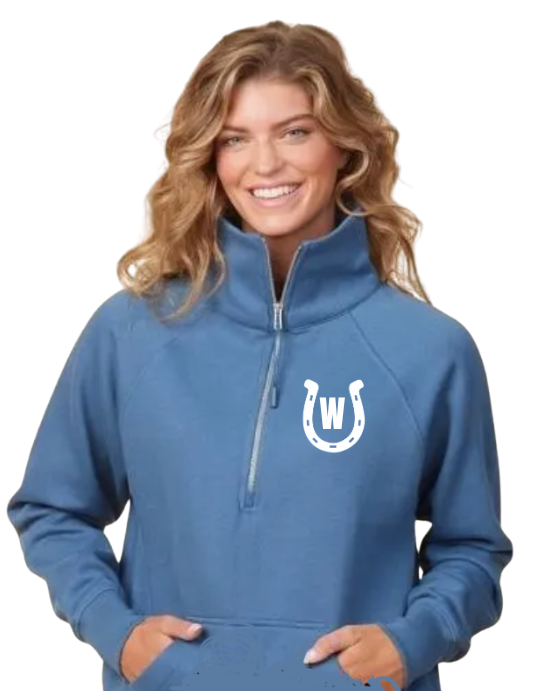 Adult 1/4 Zip Ladies Pullover w/Pockets | WyoShop